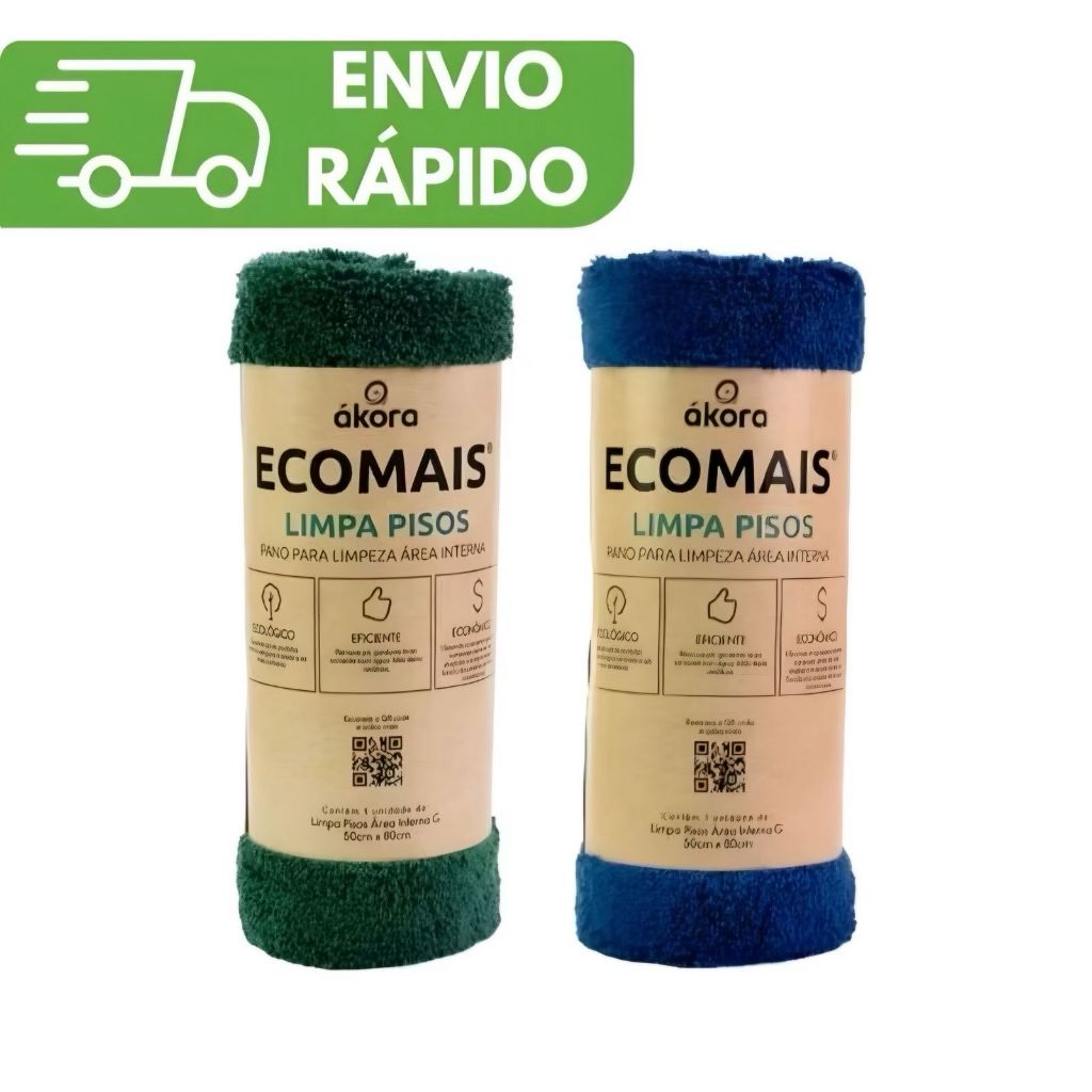 Pano Limpa Pisos Internos Ákora EcoMais Mágico 40x60 – Eficiência e Praticidade (em Cores Sortidas!) em Oferta na Shopee