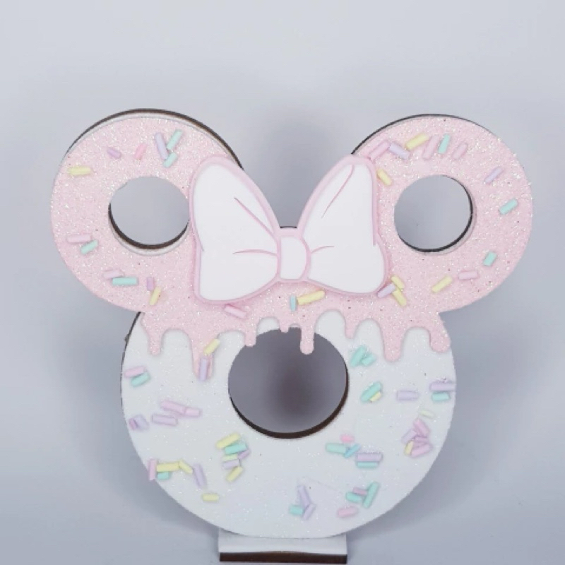 Plano Fundo Donuts minnie - confeitaria minnie / Painel Para Caixa Cenário de Luxo, Donuts Confeitaria