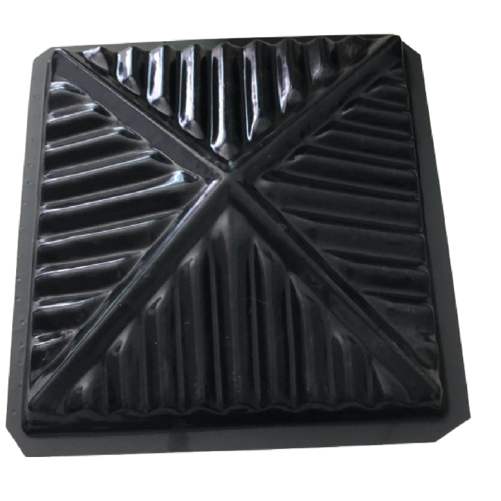 Forma Molde em Abs 3D - Chapéu Frizado Para Coluna 40x40x10cm