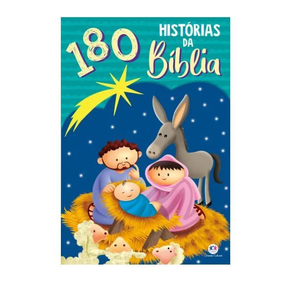 Livro Infantil Cristão 180 Histórias Da Bíblia, De Editora Cultural, Ciranda. Livro infantil c/180 histórias evangélicas