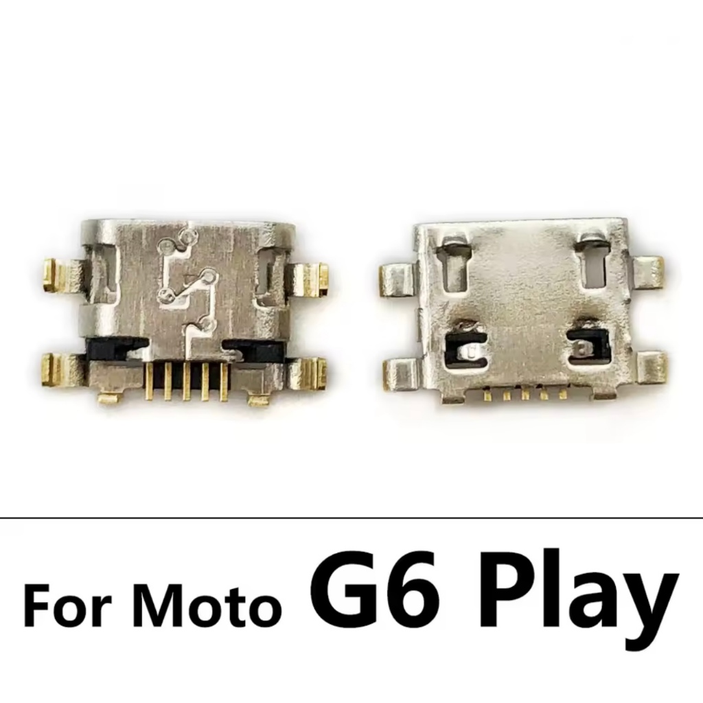 Conector Carregamento Do Micro USB De 5 Pinos Para Moto  G6Play /E5
