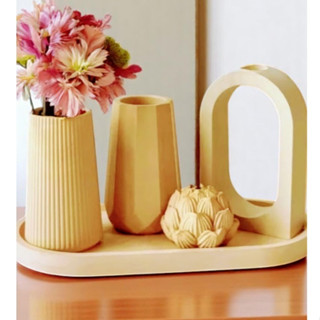 Kit Decorativo 5 Peças Requinte Luxo Completo Cera&Arte
