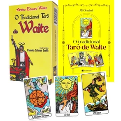Tarô de Waite Livro + Baralho 78 Cartas em Cores Português Imagens Conforme ORIGINAL