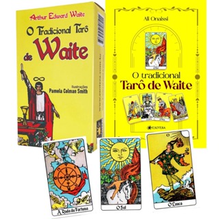 Tarô de Waite Livro + Baralho 78 Cartas em Cores Português Imagens Conforme ORIGINAL em Oferta na Shopee