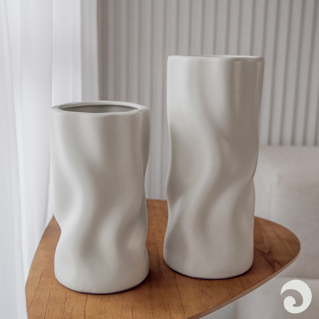 Vaso Biarritz Fendi Cerâmica - Tamanho M 26cm | Tamanho G 33,5cm