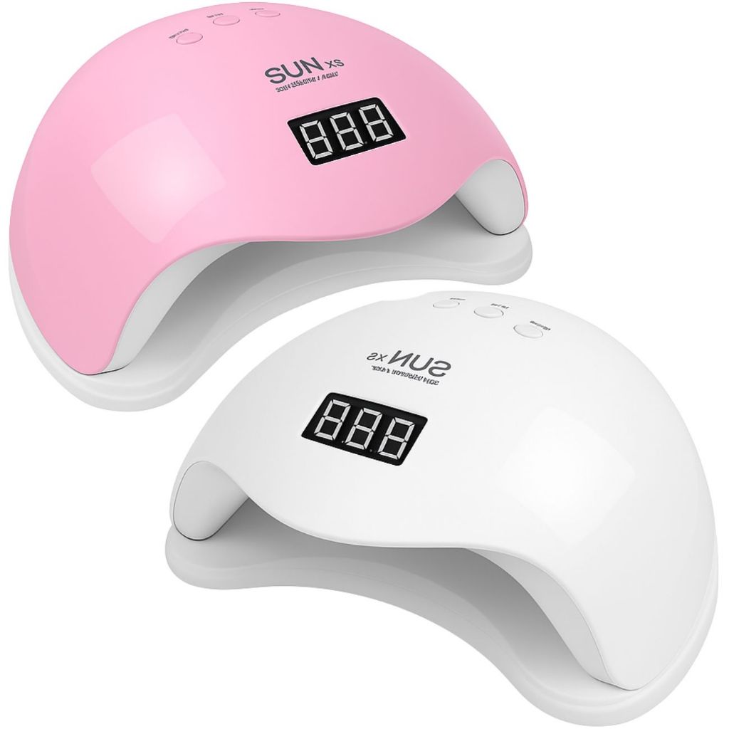 Cabine Sun 5 48w Branca Original Bivolt Uv/led Sensor Timer Secador de Esmalte Unhas Gel