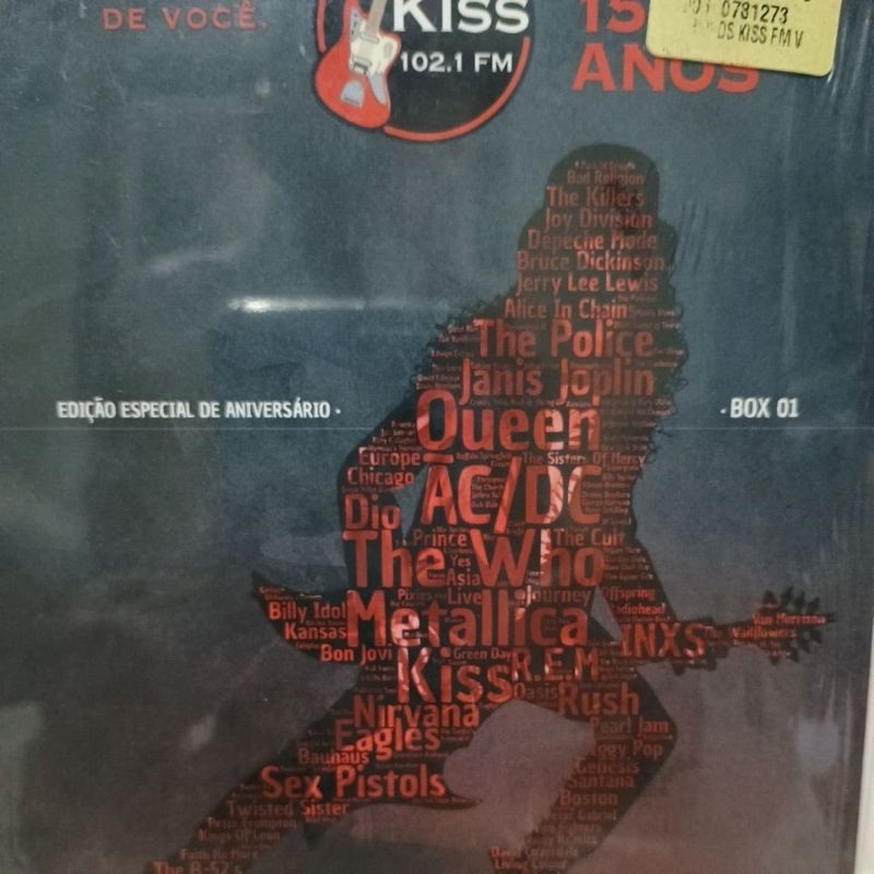 DVD Box Metálica, Guns Roses e Spirit Rock Lacrados Rádio Kiss 103,1