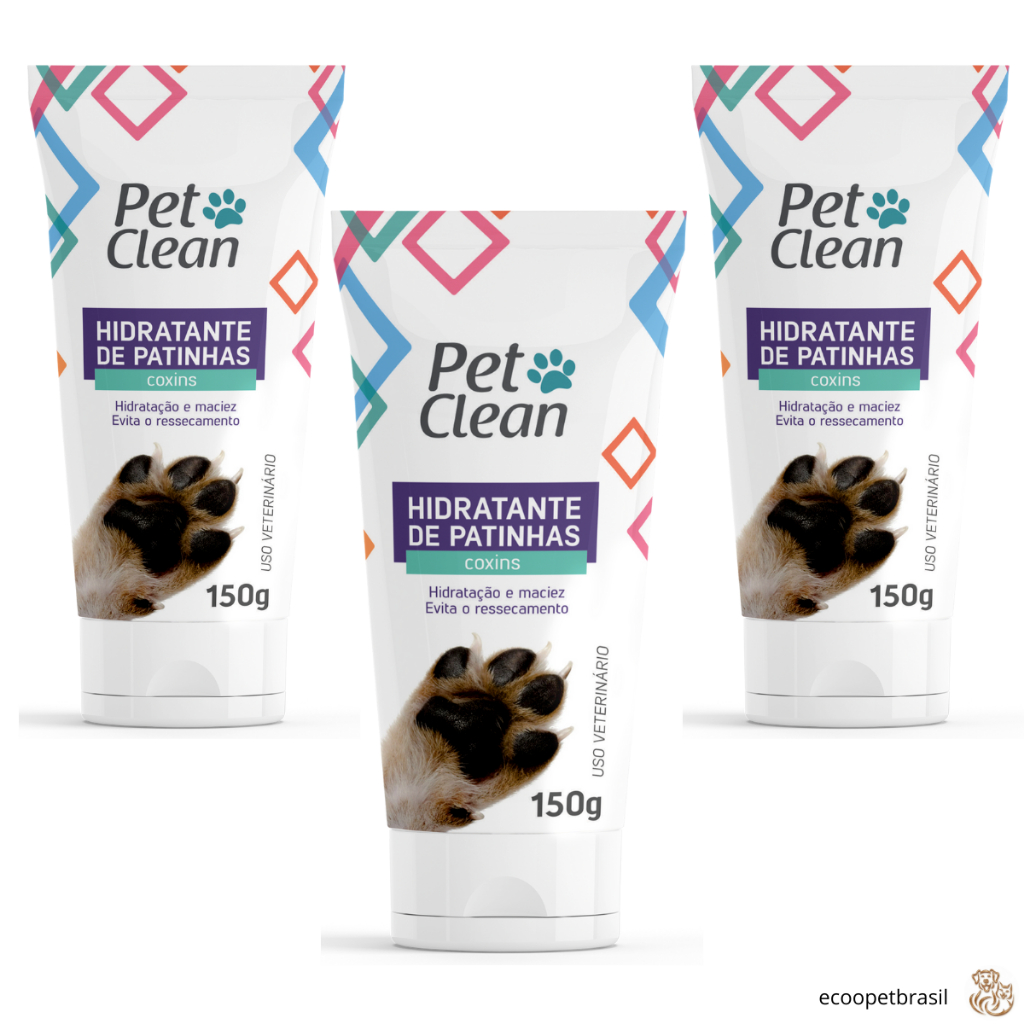 Hidratantes Patinhas Para Cachorro Cães e Gatos PetClean 150g - KIT com até 3 Unidades