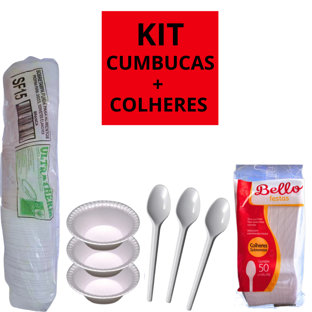 Cumbuca Pote de Isopor Fundo Térmico 300ml + Colheres Descaváveis em Oferta na Shopee