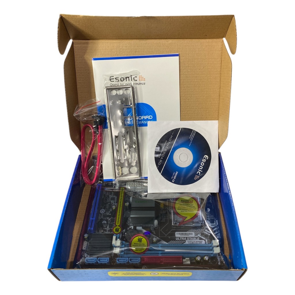 PLACA MÃE 775 DDR3 G41 p/ Intel Pentium Dual core, Core 2 Duo, Core 2 Quad, Serial COM1, PCI Normal, IDE, SATA (LACRADA)