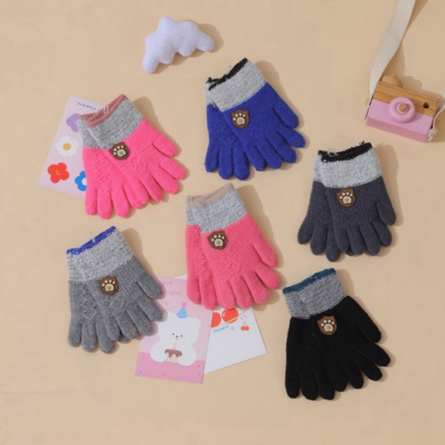 luva infantil 5-10 anos inverno quente macia