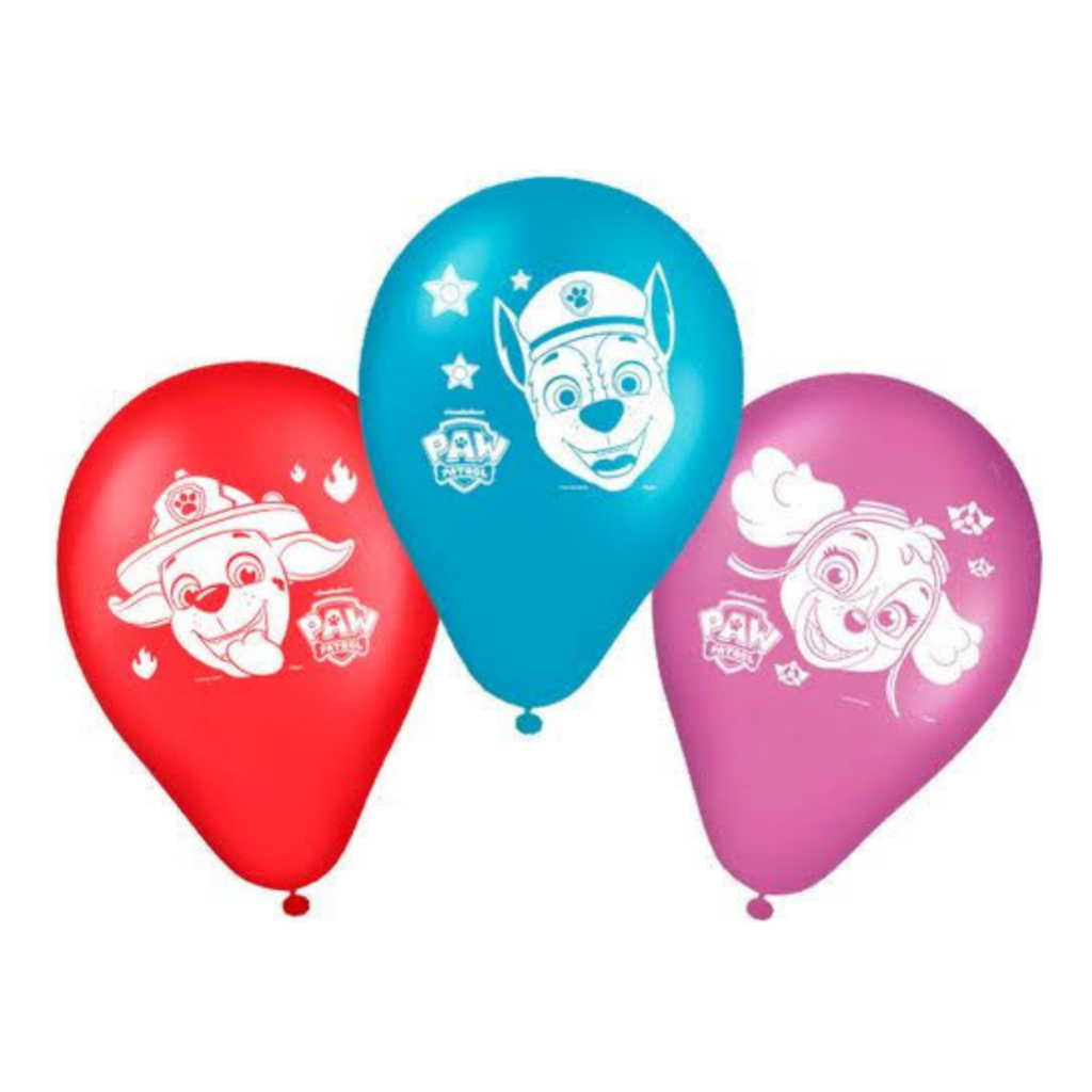 Bexiga Patrulha Canina N9 Balão Patrulha Canina 25 Unidades