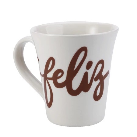Caneca Cacau Show Tulipa Creme Feliz Hoje 330 ml Chocolate Quente Chá Café