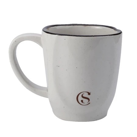 Caneca Cacau Show Ryo Branca Cerâmica 260 ml Chocolate Quente Chá Café