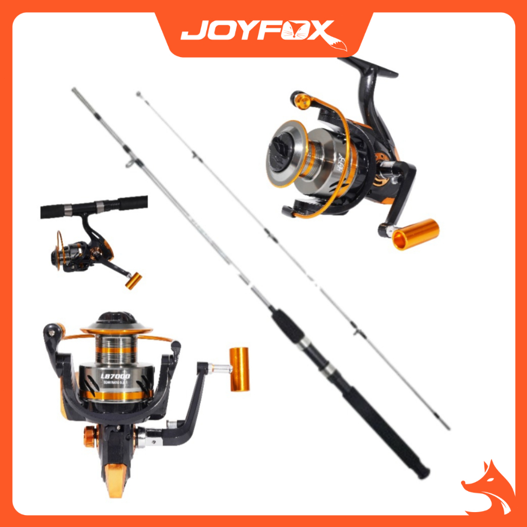 Carretel Molinete Lb7000 Kit Vara De Pesca Molinete de Pesca  12+1 Rolamentos JOYFOX em Oferta na Shopee