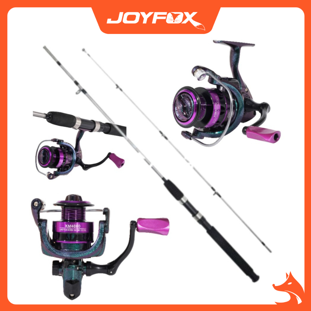 Kit Vara De Pesca Carretilha de Pesca  12+1 Rolamentos JOYFOX - Sports & Outdoors