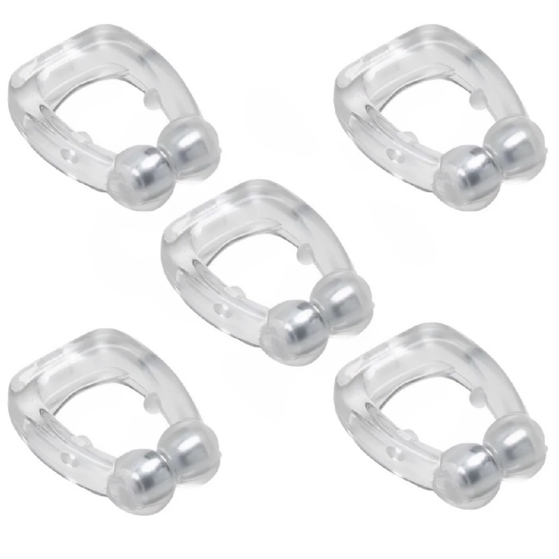 Kit 5 Clipe Nasal Anti Ronco Aparelho Para Nariz Dispositivo Para Ronco e Apneia Dilatador Magnético em Oferta na Shopee
