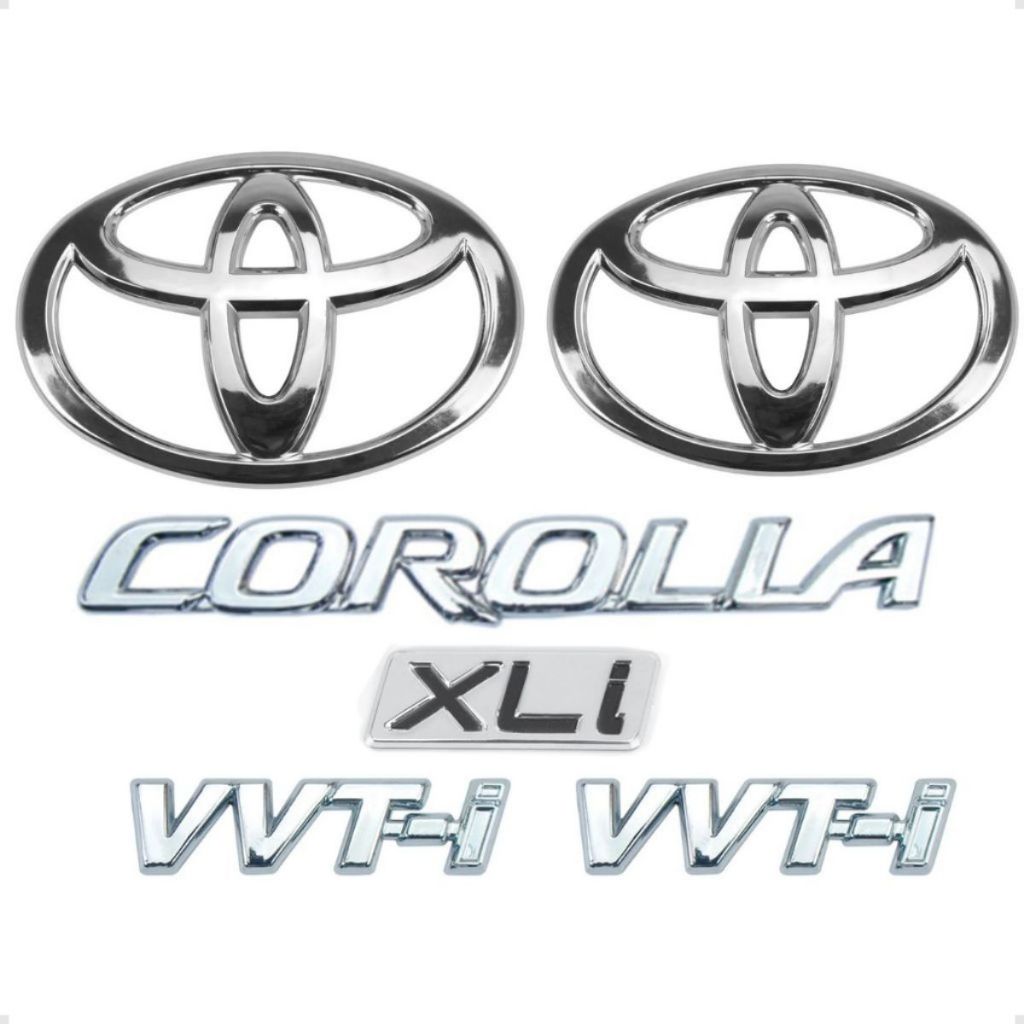 Emblemas Corolla Xli Vvt-i Logo Grade Logo Mala 2003 2004 2005 2006 2007 2008