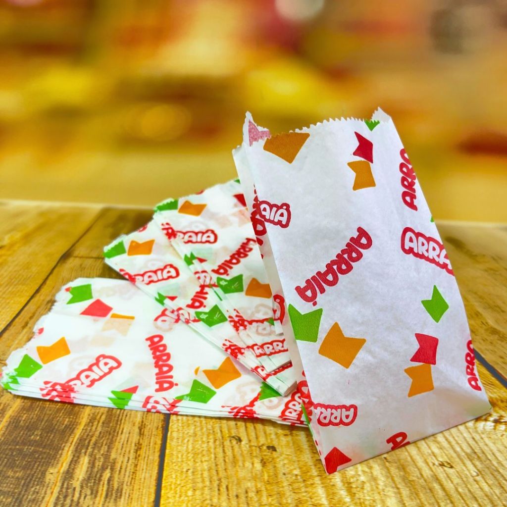 50~250 Saco de Pipoca 7,5x14cm Arraia Festa Junina São João REGINA em Oferta na Shopee