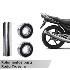 Kit Espaçador com Rolamentos Traseira para YBR