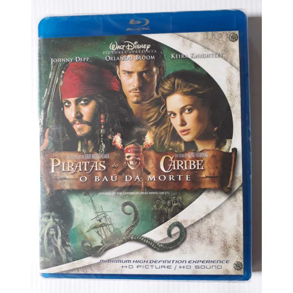Blu-ray Piratas do Caribe O Baú da Morte - Johnny Depp - Original Lacrado