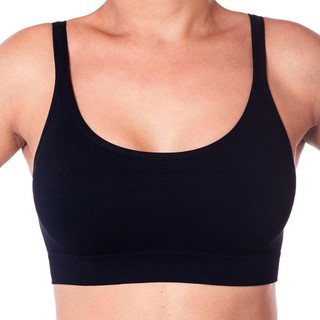 Top Fitness Feminino Lupo Top Power Poliamida Sem Costura Alta Sustentação Sem Bojo Academia Diário