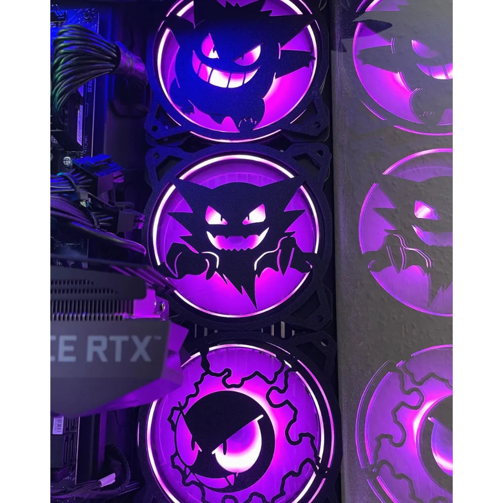 Grade Fan / 3 Grade Fan Gengar de 120 mm em Oferta na Shopee