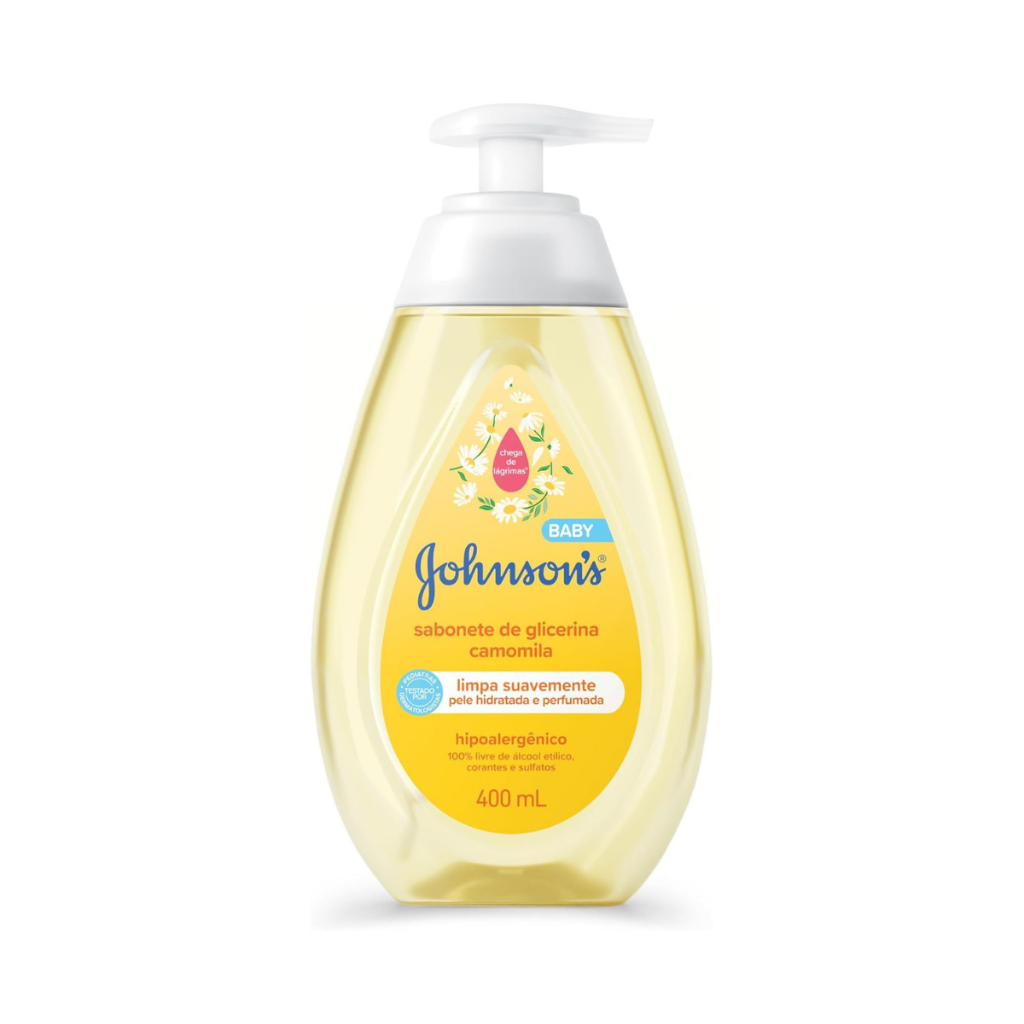 Sabonete Líquido Infantil Johnson's Baby Camomila Com 400ml em Oferta na Shopee