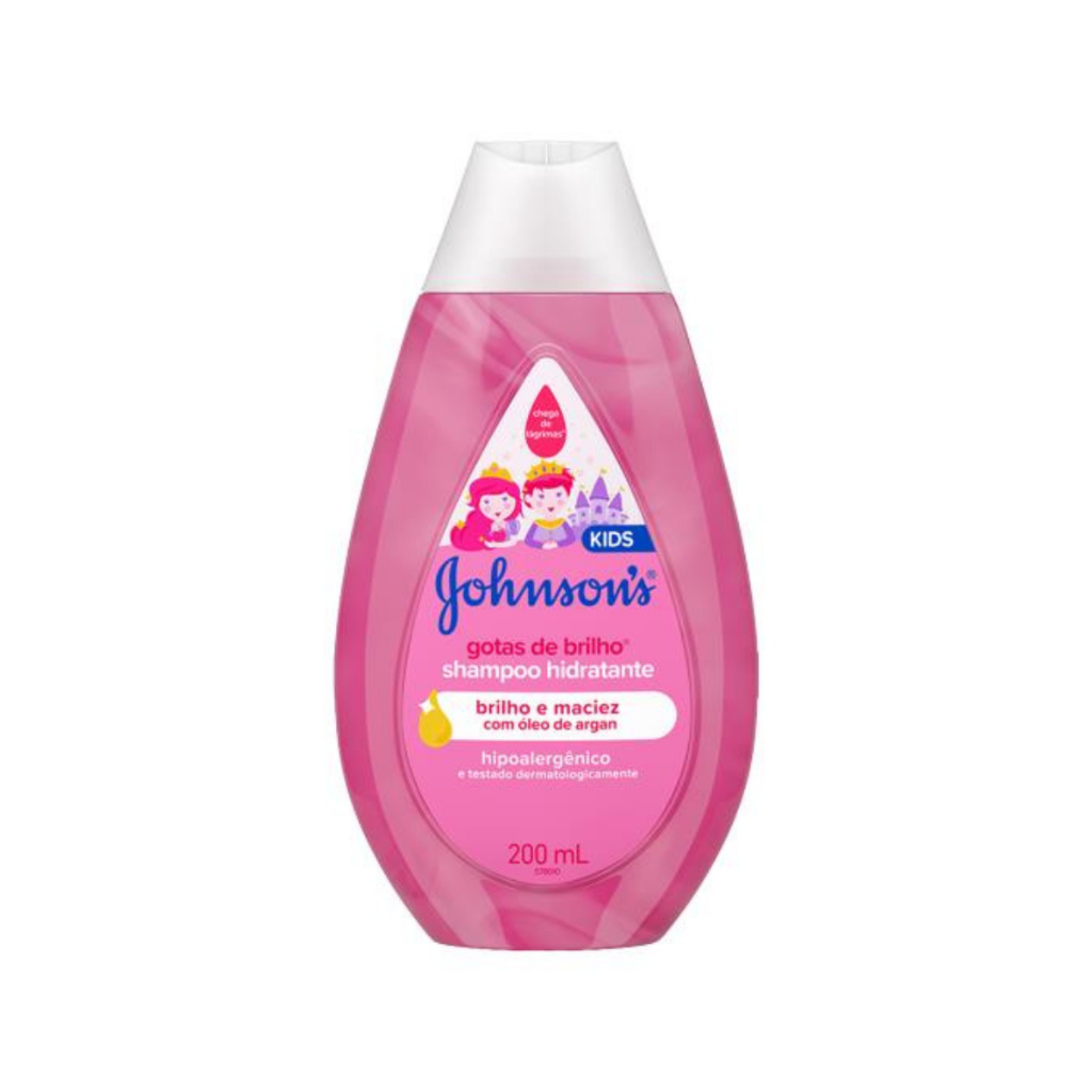 Shampoo Infantil Johnson's Baby Gotas De Brilho Com 200ml em Oferta na Shopee