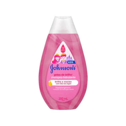 Shampoo Infantil Johnson's Baby Gotas De Brilho Com 200ml