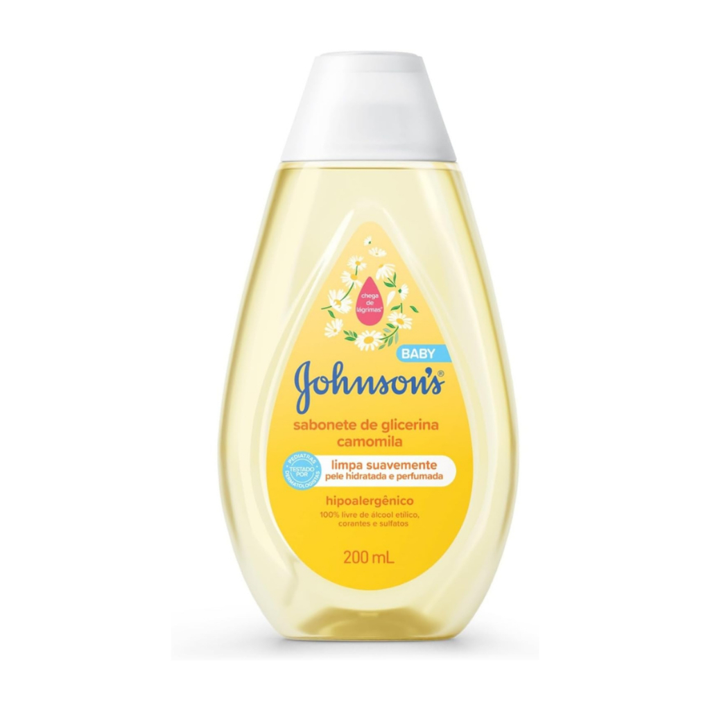 Sabonete Líquido Infantil Johnson's Baby Camomila Com 200ml em Oferta na Shopee