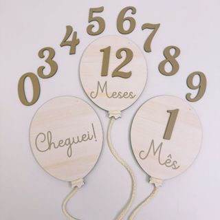 Kit mesversário 3 Balões - Minimalista Bebê Menino e Menina em Oferta na Shopee