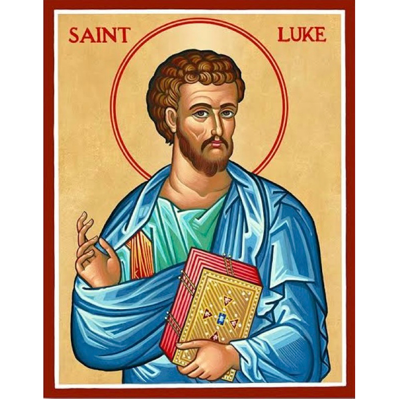 Ícone São Lucas Evangelista 10cm