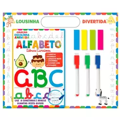 Coleção Escolinha Animada | Lousinha Divertida | Alfabeto | Letras Cursivas