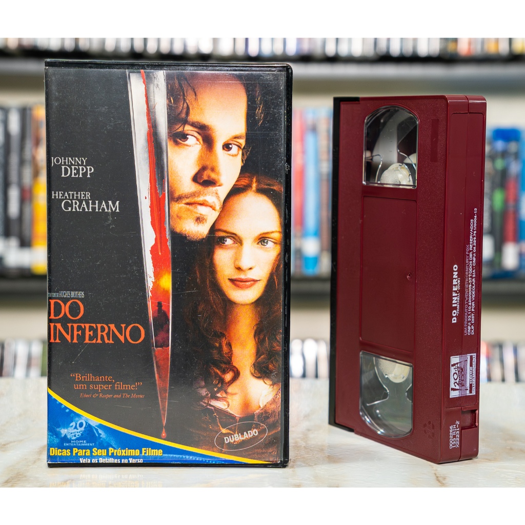 VHS Do Inferno - DUBLADO - Johnny Depp Heather Graham - Original - Fita de Vídeo Filme (Jack Estripador)