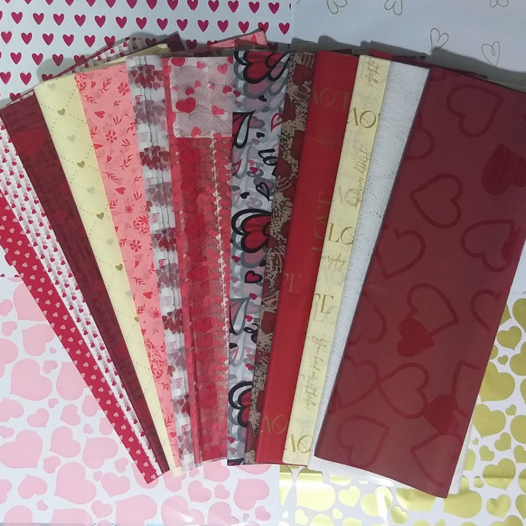 Poli Celofane Sujinho Estampado Love Amor com 50 folhas