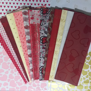 Poli Celofane Sujinho Estampado Love Amor com 50 folhas em Oferta na Shopee