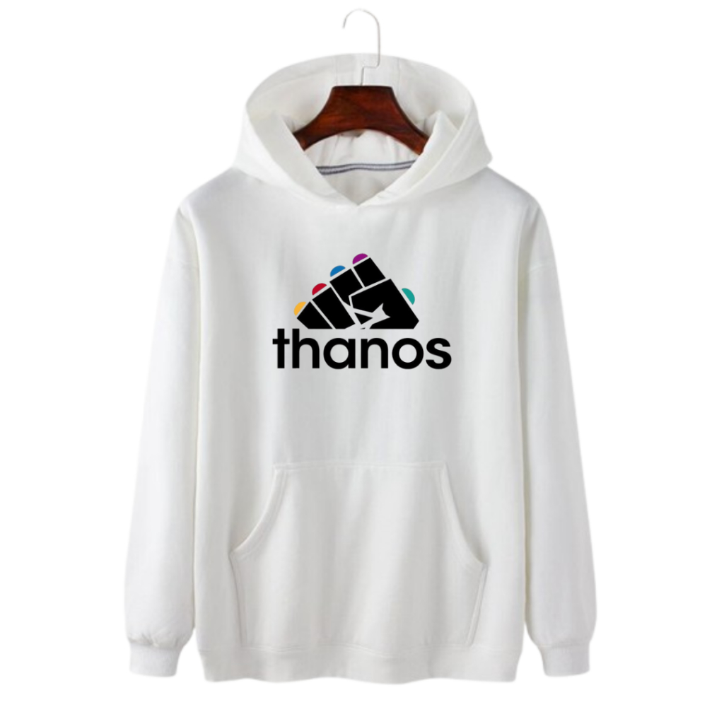 Blusa de Frio Moletom Grosso Flanelado Estampado Thanos Suéter Casaco Estilo Abrigo Modelo Premium Adulto e Infantil