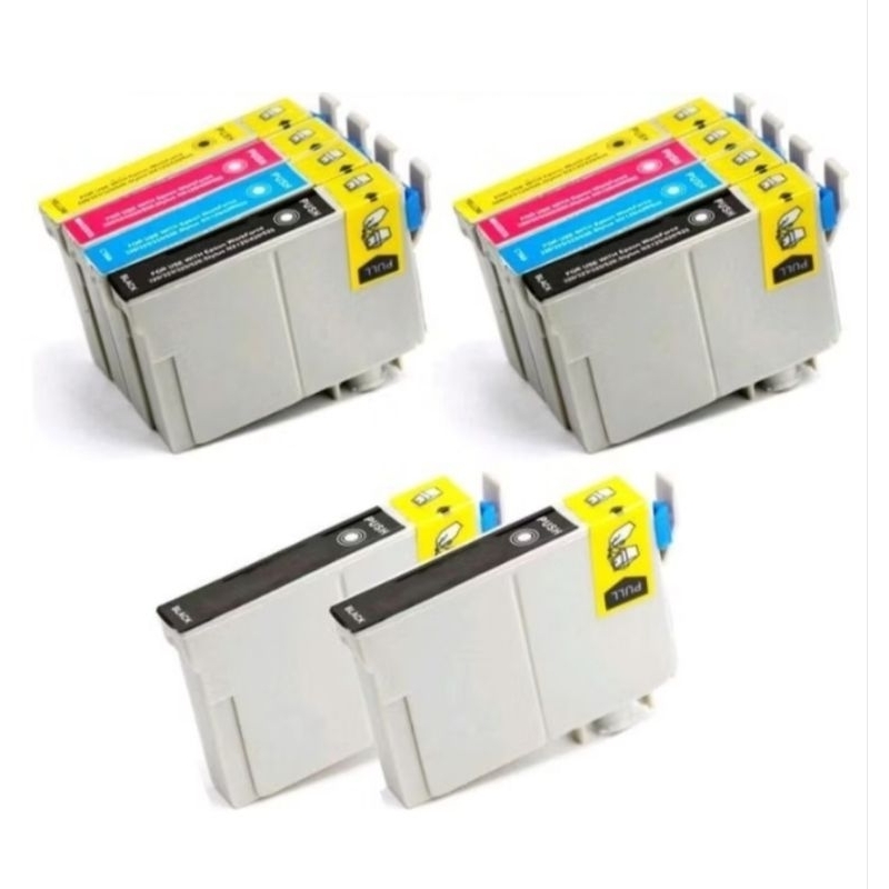 Kit 10 Cartuchos compatível para Impressora Epson Stylus T25 Tx133 Tx135 TX123 Tx125 To135 T1351