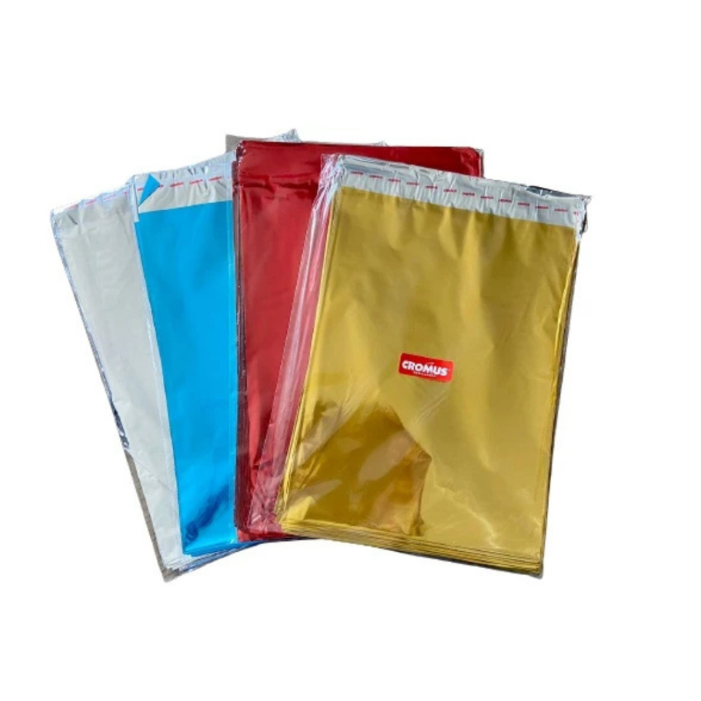 Saco Metalizado Presente ou Lembrança Com ABA Adesiva Metacolor 50 Unidades - Cromus em Oferta na Shopee