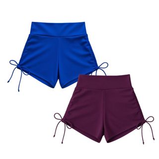 Kit 2 Short Feminino Preto Academia Fitness Malhar Treino Esportivo Zero Transparência Pano Grosso em Oferta na Shopee