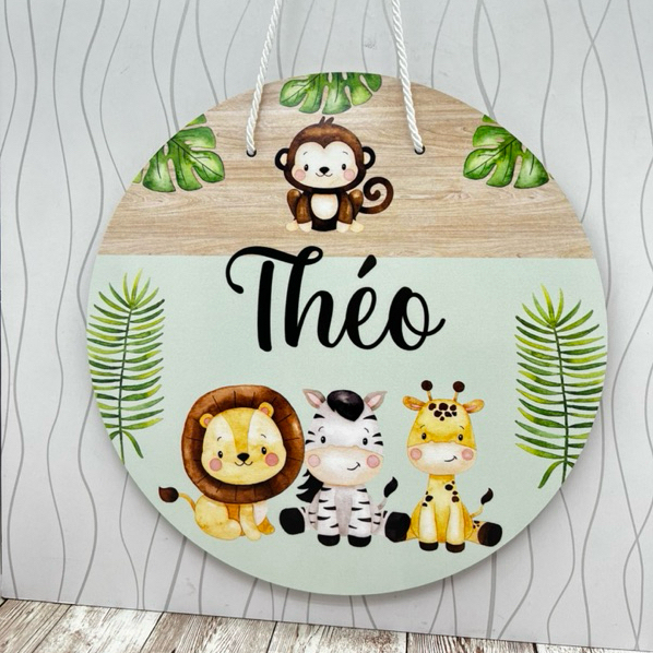 Guirlanda Enfeite porta Maternidade Safari