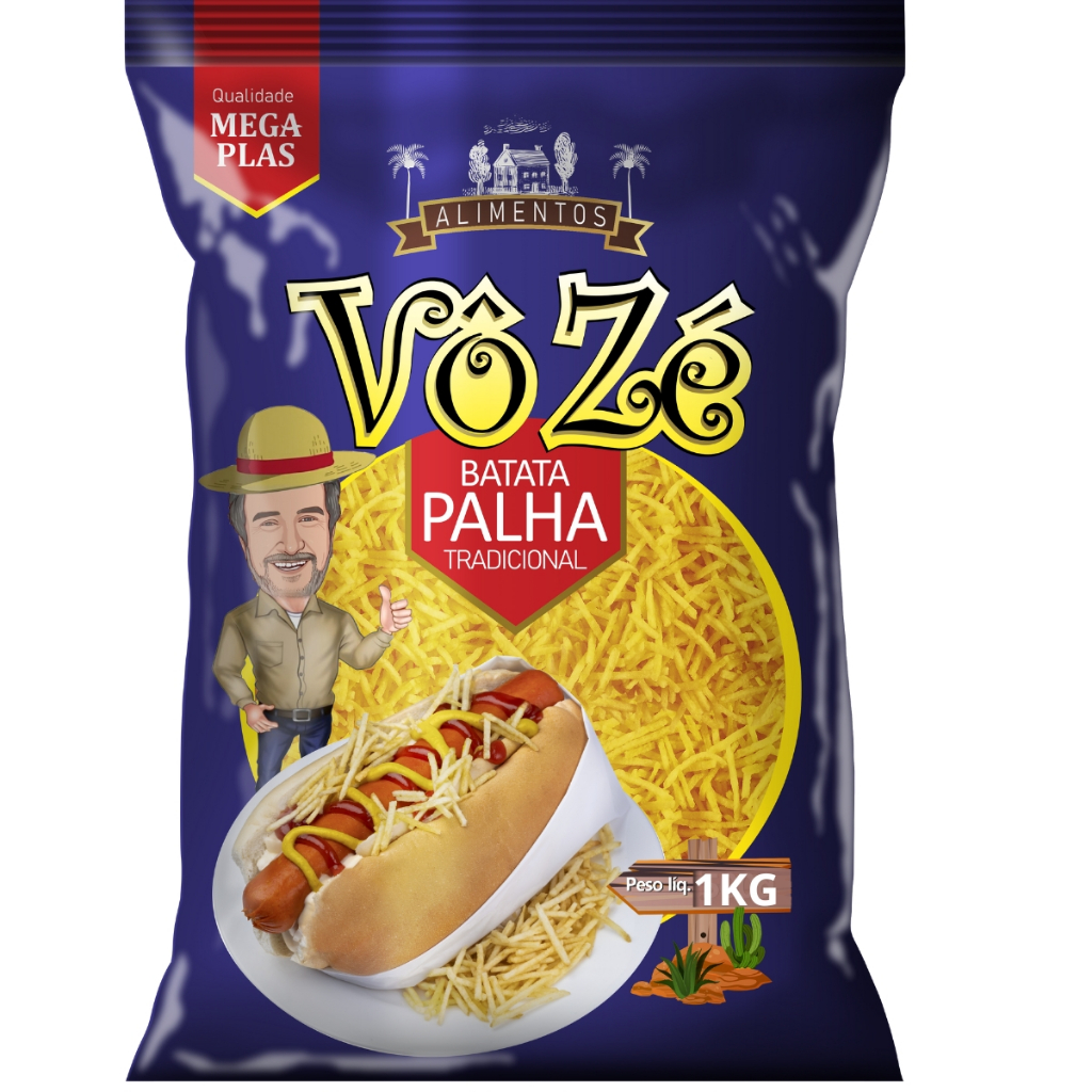 Batata Palha Sequinha Para Cachorro Quente Vô Zé