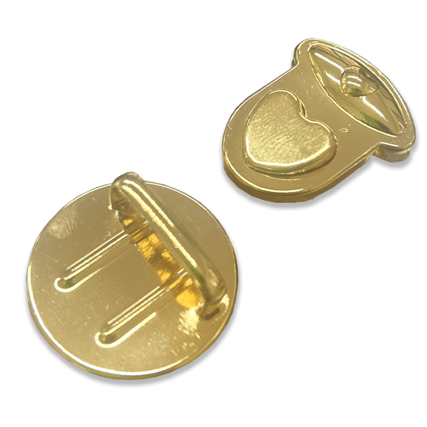 5 Un de Fecho Metal Fivela Tic Tac Bolsa Engate Coração Artesanato Costura Importado 30mm Acabamento