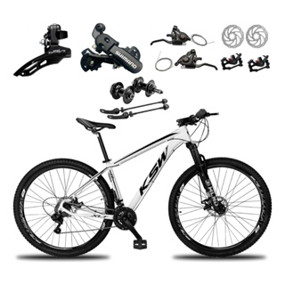 Bicicleta Aro 29 Ksw Xlt 21 Marchas Shimano E Freios A Disco Quadro 17 Branco em Oferta na Shopee
