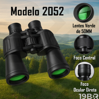 Binoculo Profissional 20x50 Emborrachado Longo Alcance 10KM Modelo 2052 em Oferta na Shopee