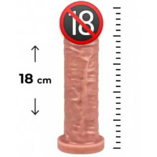 Pênis de Silicone Grande e Grosso Pinto Pau Dilto Consolo 18 x 5 CM - Embalagem Discreta Sex Shop em Oferta na Shopee