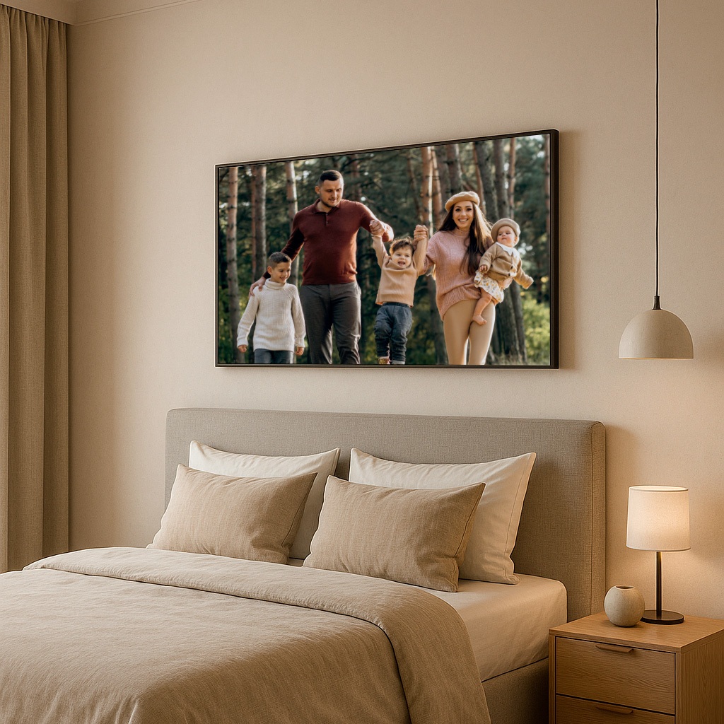 Quadro Decorativo Personalizado Casal Grande Com Moldura Quarto — imagem 2 de 2