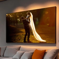 Quadro Decorativo Personalizado Casal Grande Com Moldura Quarto