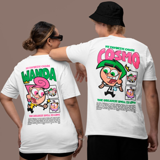 Kit Casal 2 Camisetas Básica Cosmo e Wanda Casal Presente Dia Dos Namorados Unissex em Oferta na Shopee